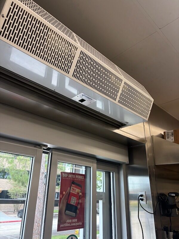 Commercial Air Curtain Installation